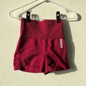 Red Gymshark shorts